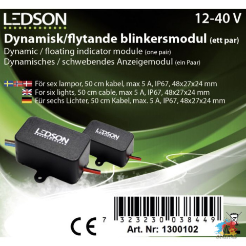 Wskaźnik dynamiczny / pływający LED (maks. dwanaście świateł)