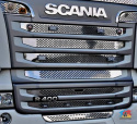 Grill nierdzewny Inox super lustro Scania 2004-2009 / R SERIE