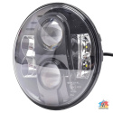 LED Headlight - round 7" 9-36V, black