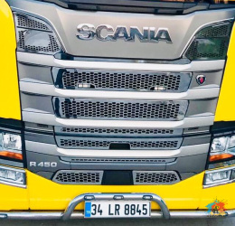 SCANIA R NG Nakładki NIERDZEWNE na GRILL