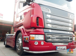 Scania 2010-2013 / R500 grill z blachy INOX super lustro