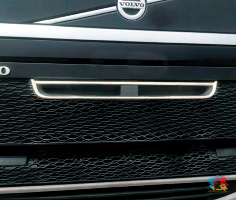 Volvo FH4 2013+ nakładki na przód grilla tłoczone Inox